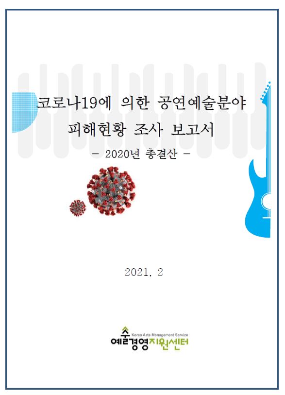 코로나19에 의한 공연예술분야 피해현황 조사 보고서(총괄) 