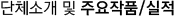 단체소개 및 주요작품/실적