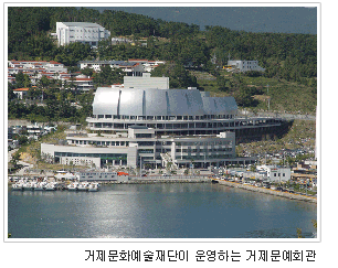 거제문화예술재단이 운영하는 거제문예회관