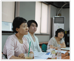 좌담중인 박소윤, 이태호, 김소연