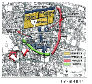 대구도심재생계획도