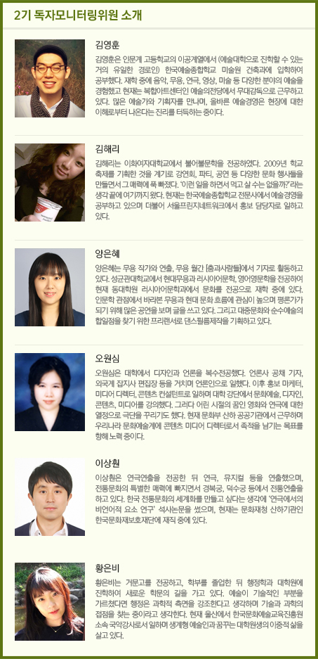 2기 독자모니터링위원 소개