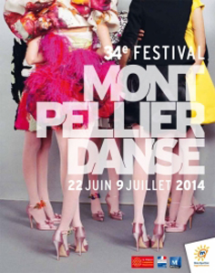 취소된 2014 몽펠리에 댄스 축제((Montpellier dance festival) 포스터