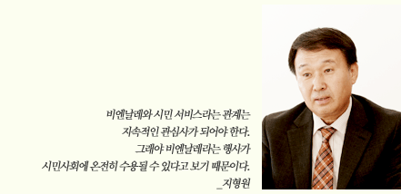 비엔날레와 시민 서비스라는 관계는 지속적인 관심사가 되어야 한다. 그래야 비엔날레라는 행사가 시민사회에 온전히 수용될 수 있다고 보기 때문이다._지형원