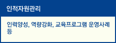 인적자원관리&#13;&#10;인력양성, 역량강화, 교육프로그램 운영사례 등