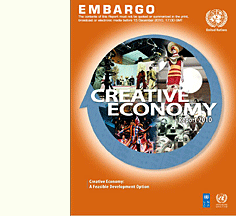 United Nations 의 2010년 창조경제보고서 표지