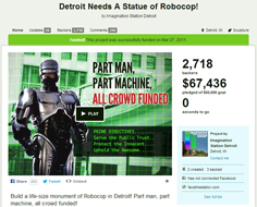 사진_Detroit Needs A Statue of Robocop 킥스타터 프로젝트 페이지